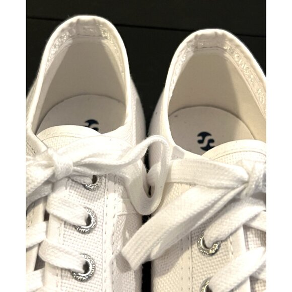 Superga Womens Sneakers Platform White Canvas Lace Up Size 9 Euro Size 40 Italy - Picture 9 of 13